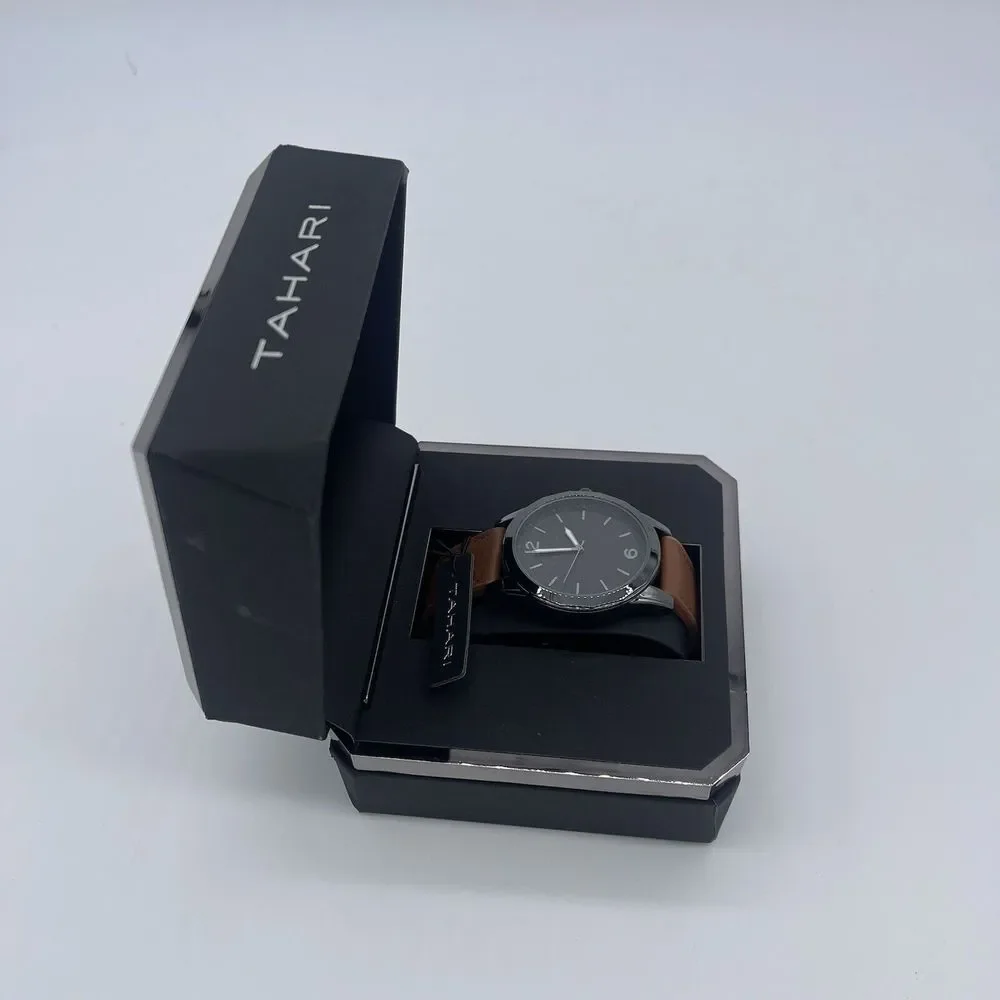 NEW Tahari‎ Watch Leather Band Watch
